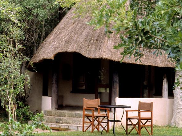 Ngala Safari Lodge - private patio