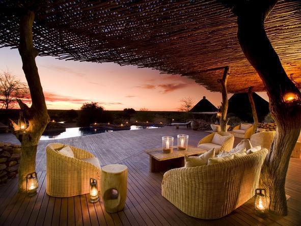 Motse Lodge - main terrace