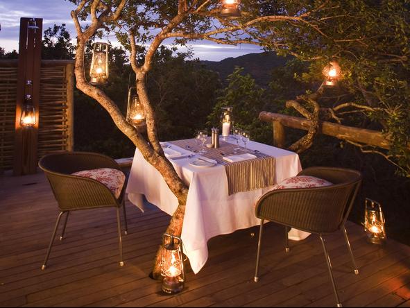 Phinda Mountain Lodge - private dining