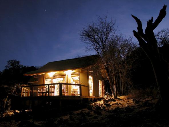 Ongava Lodge - exterior night