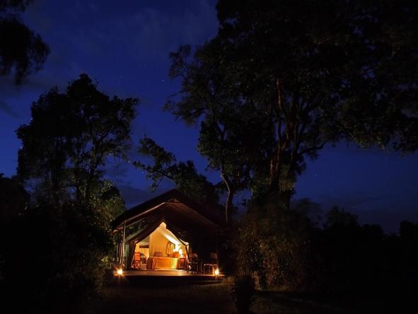 Governors' Camp - exterior night time