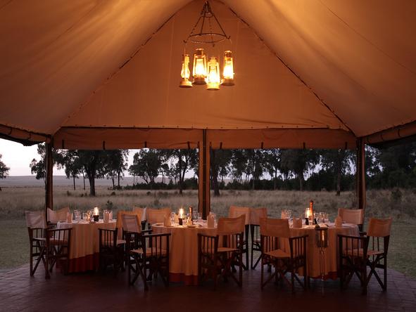 Governors' Camp - dining tent