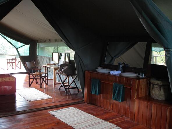 Governors' Private Camp - tent interior