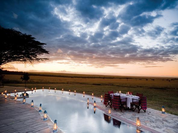 Kichwa Tembo Tented Camp - pool with view
