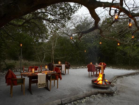 Kosi Forest Lodge - outdoor dining