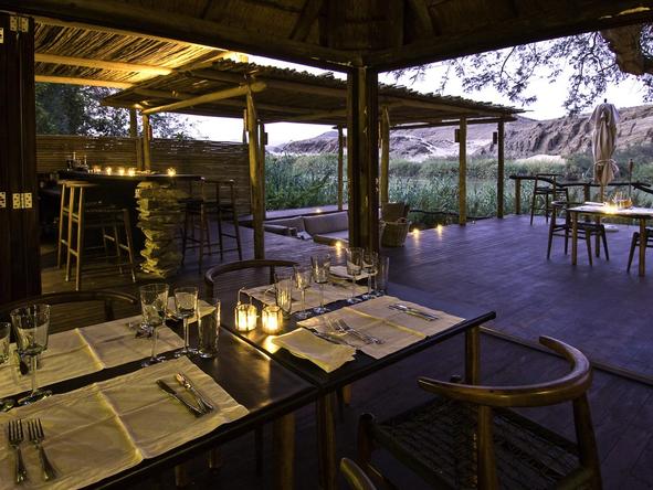 Serra Cafema Camp - indoor dining