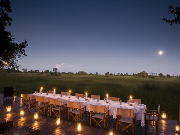 Nxabega Okavango Safari Camp - bush dining