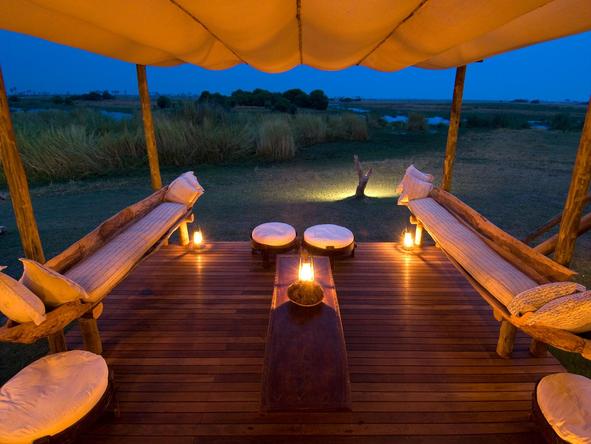 Selinda Camp - outdoor sitting area