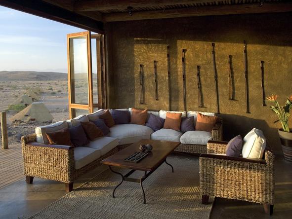 Doro Nawas Camp - indoor sitting area