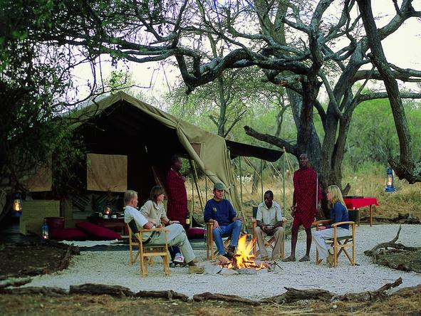 Amboseli Porini Camp - campfire