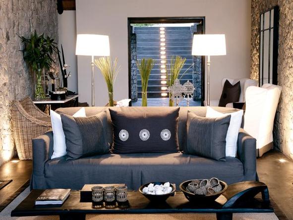 Londolozi Private Granite Suites - sitting area