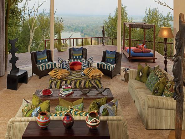 Singita Pamushana Lodge - lounge area