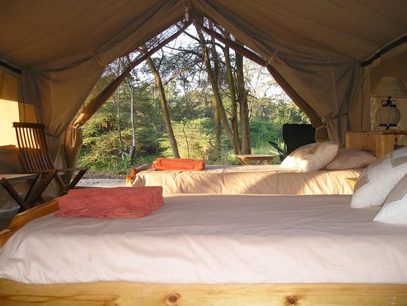 Ishasha Wilderness Camp - bedroom