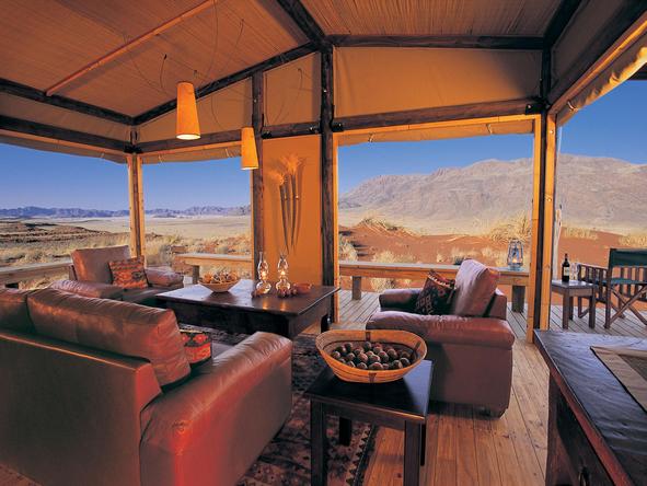 Wolwedans Dunes Lodge - relaxed lounge setting