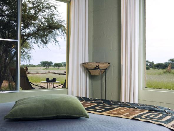 Okonjima Main Camp - bedroom with view