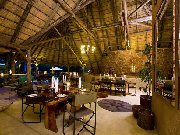 Okonjima Main Camp - lounge and dining