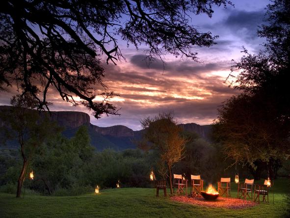 Marataba - campfire + sunset