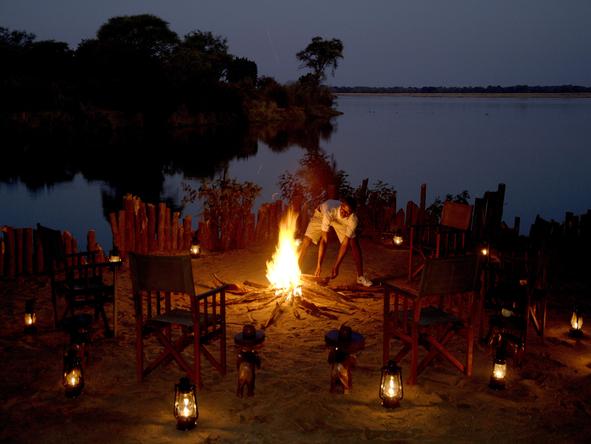 Chongwe River Camp - campfire