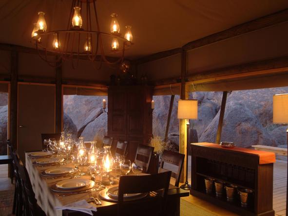 Wolwedans Dune Camp - Dining
