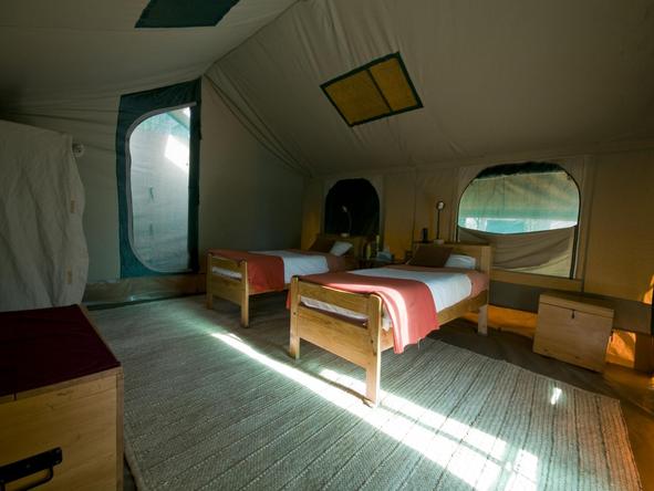 Serengeti Tented Camp - interior of your tent