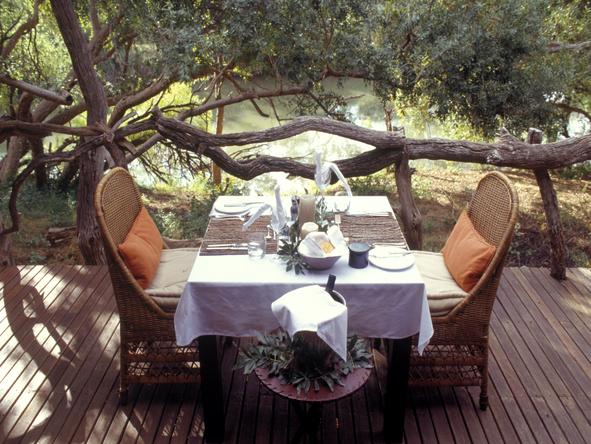 Makanyane Safari Lodge - private dining