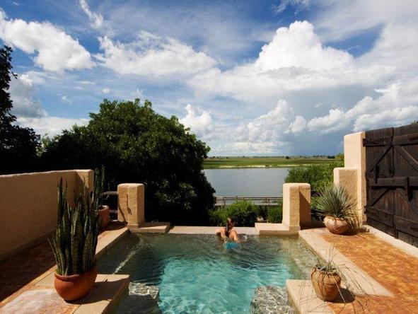 Chobe Game Lodge - swimming pool and view