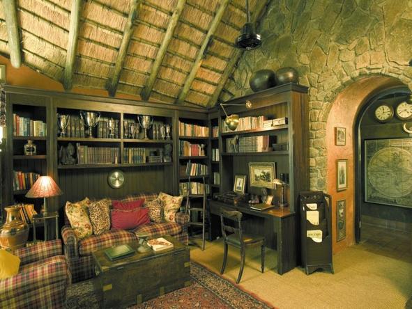Singita Ebony Lodge - Library 