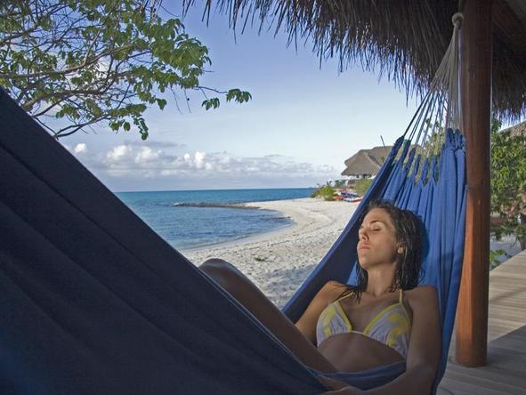 Medjumbe Private Island - lazing in a hammock