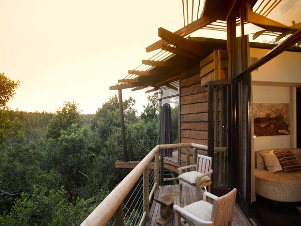 Tsala Treetop Lodge - Private Deck 