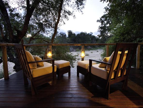 Rhino Post Safari Lodge - Private Deck 