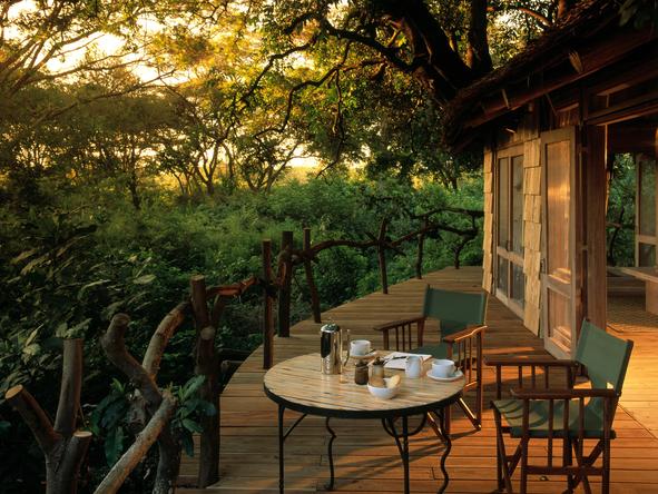 Lake Manyara Tree Lodge - Private Deck 