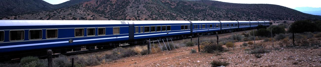 Blue Train - discover pure luxury on a rail journey with the Blue Train and Go2Africa.