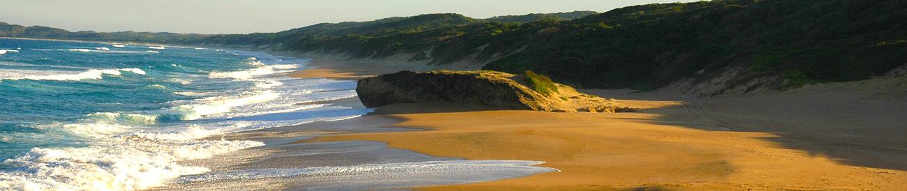 KwaZulu-Natal - ideal for the adventurous: this beach and bush destination offers wild rugged terrain, amazing Big 5 game reserves and endless beach scenery.