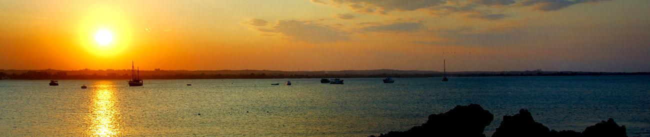Dar es Salaam - Tanzania's international gateway city is famous for its Indian ocean sunsets and romantic dhow cruises.