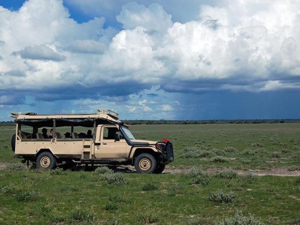 Kalahari Plains Camp - game drive