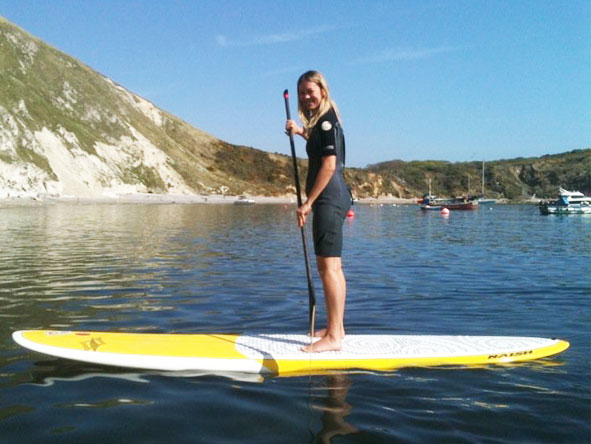 Lucy Copson - stand up paddleboarding!