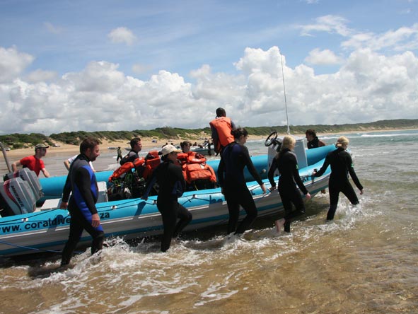 Sharlene Swart - heading out for a scuba diving expedition