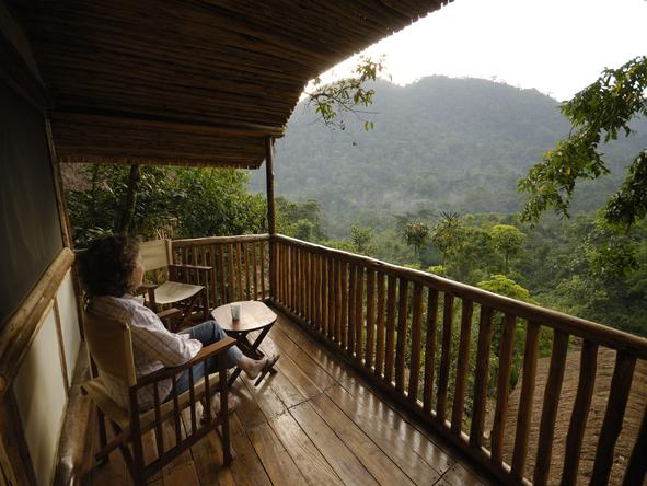 Buhoma Lodge offers really beautiful and wild views, and is close to the main gorilla trekking region.