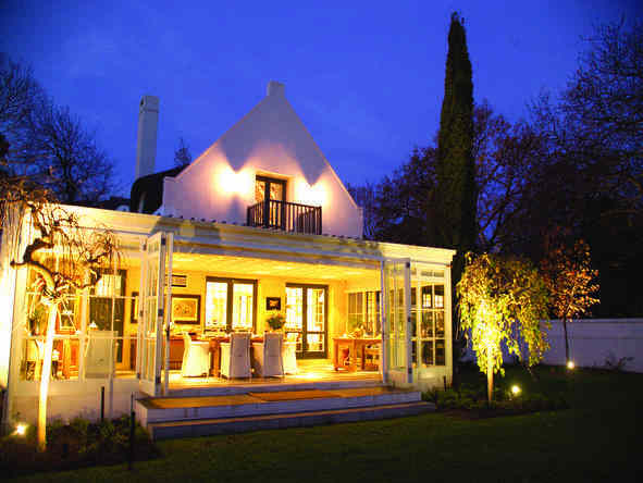 The Owner's Cottage at Grande Provence - exterior at night