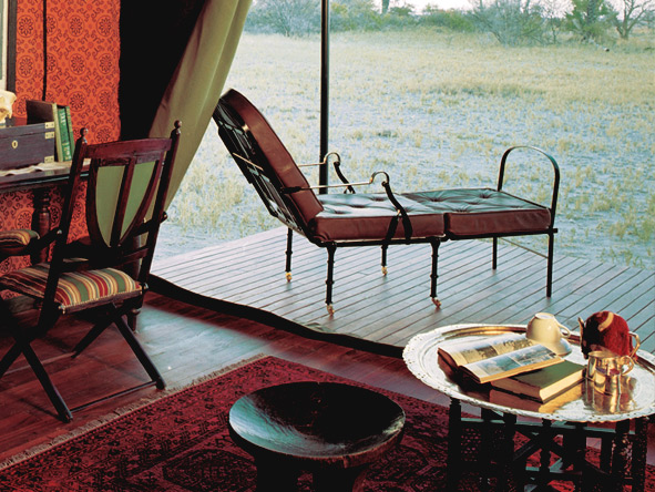 Jack's Camp - Tent deck.