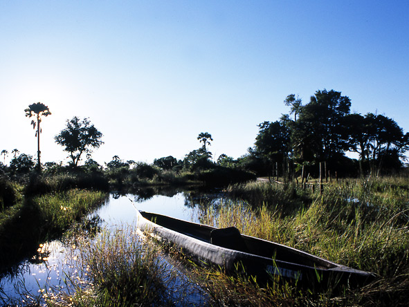 Thrilling Botswana Safari - Traditional canoe safari