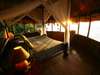 Mfangano Island Camp - bedroom at sunset