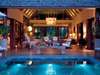 Desroches Island Resort - pool at night