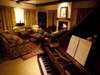 The Manor at Ngorongoro - lounge + piano
