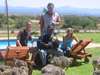 Mooiplaas Guest House - learning about the ostriches