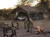 Savute Under Canvas - campfire outside tent