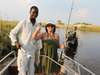 Sharlene Swart - fishing on the Chobe River in Namibia